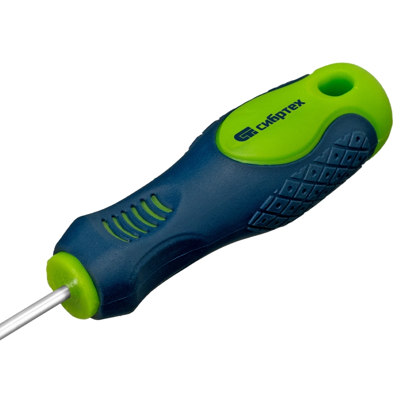 Отвертка, PH0 х 80 мм, CrV, двухкомпонентная рукоятка Сибртех (11833)