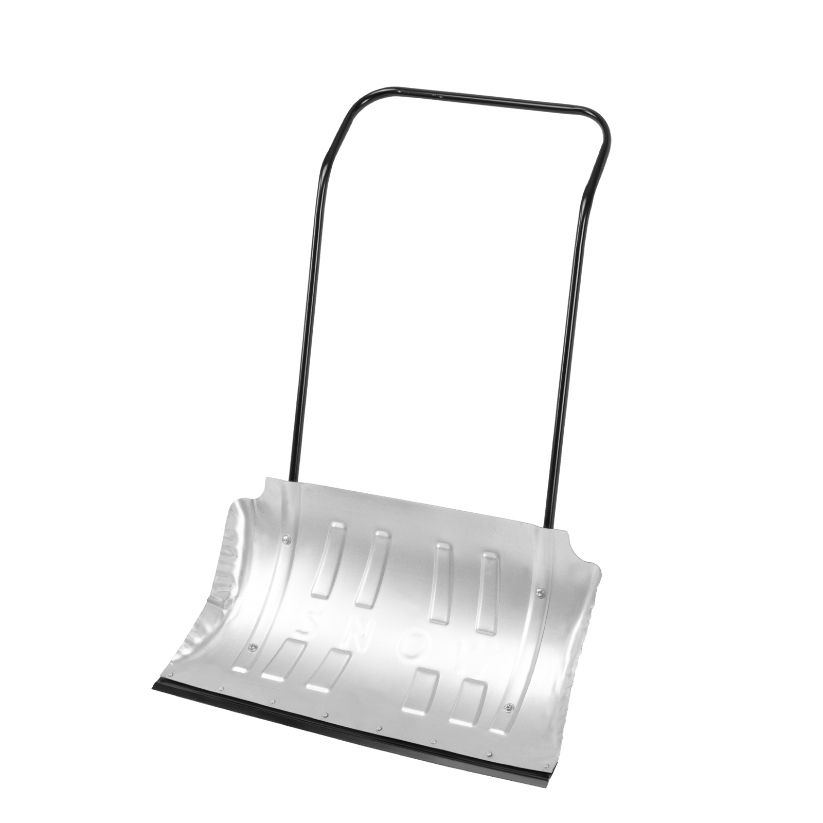 Движок для уборки снега оцинкованный, 750х420х1120 мм, усиленный, стальная рукоятка, Сибртех (61497)