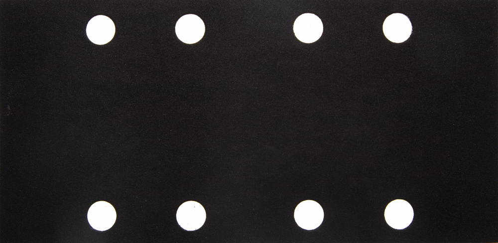 Лист шлиф. универсал. URAGAN ″Оптимален для мягких пород дерева″ 8 отверстий по линии, для ПШМ, P180, 80х166мм, 50шт