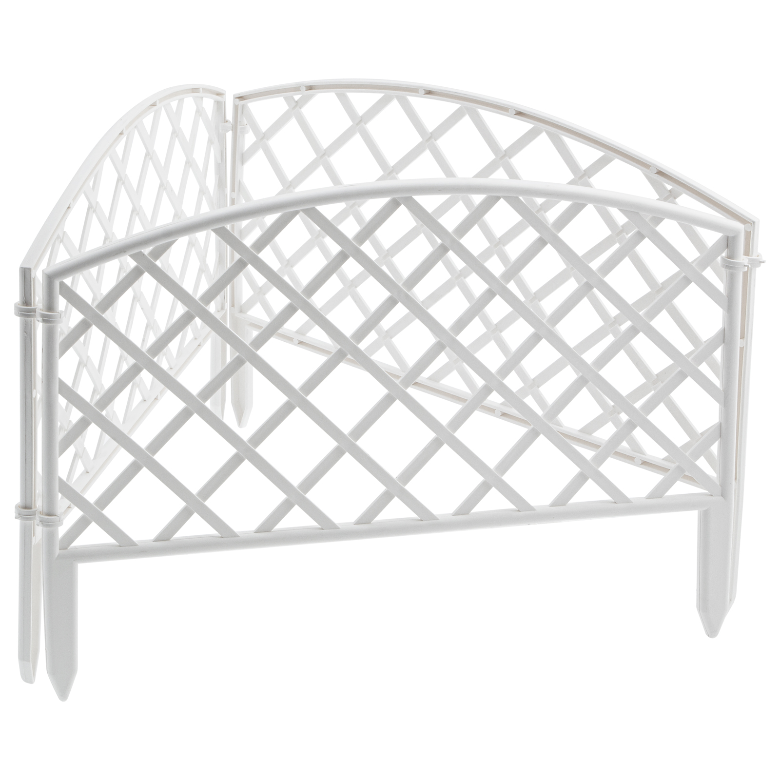 Забор декоративный "Сетка", 24 х 320 см, белый, Palisad (65021)