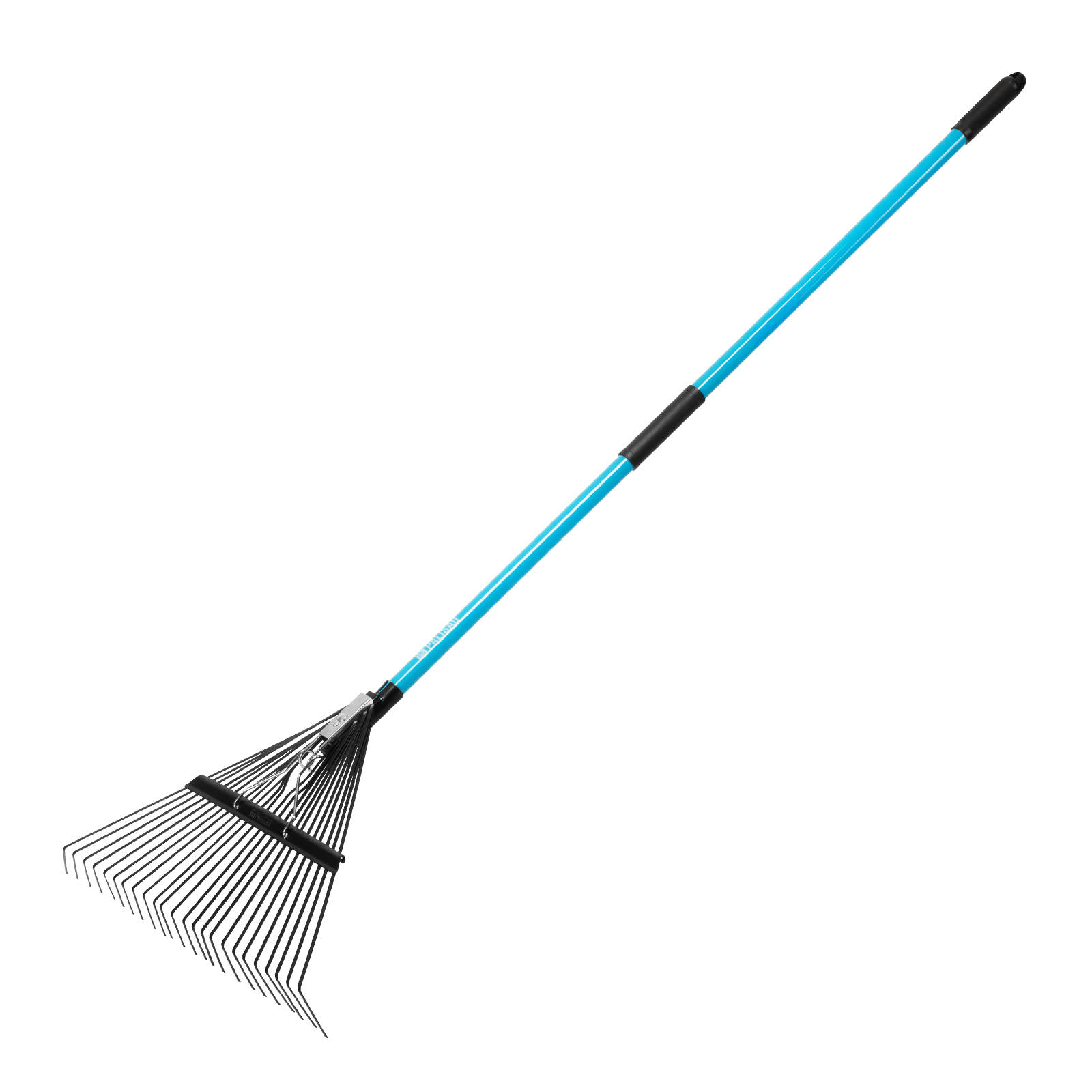 Грабли веерные стальные, 570х1520 мм, 24 зуба, фибергласовый черенок, ПВХ накладка, LUXE// Palisad (617199)