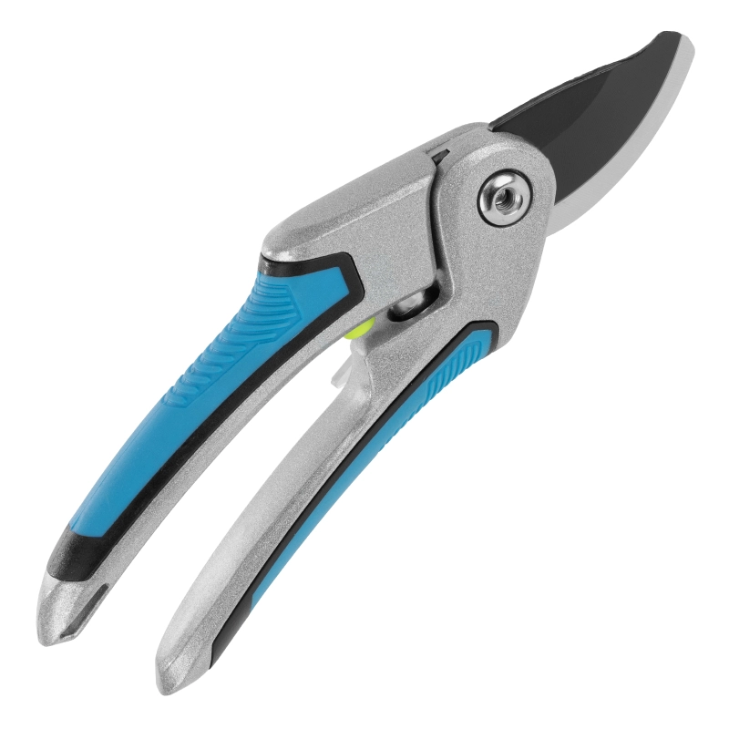 Секатор прямого реза, 215 мм, регулировка захвата, трехкомпонентные рукоятки, LUXE Palisad (60460)