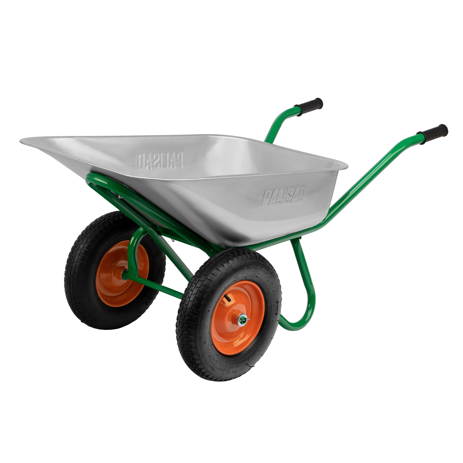 Тачка садово-строительная, 2-х колесная, усиленная, грузоподъемность 320 кг, объем 100 л Palisad (689233)
