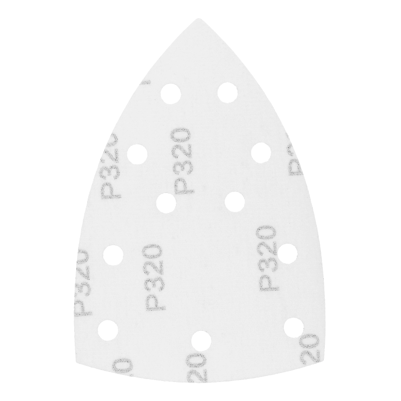 Треугольник абразивный на ворc. подложке под "липучку", перф., P 320, 150х150х100 мм, 5 шт. Denzel (738677)