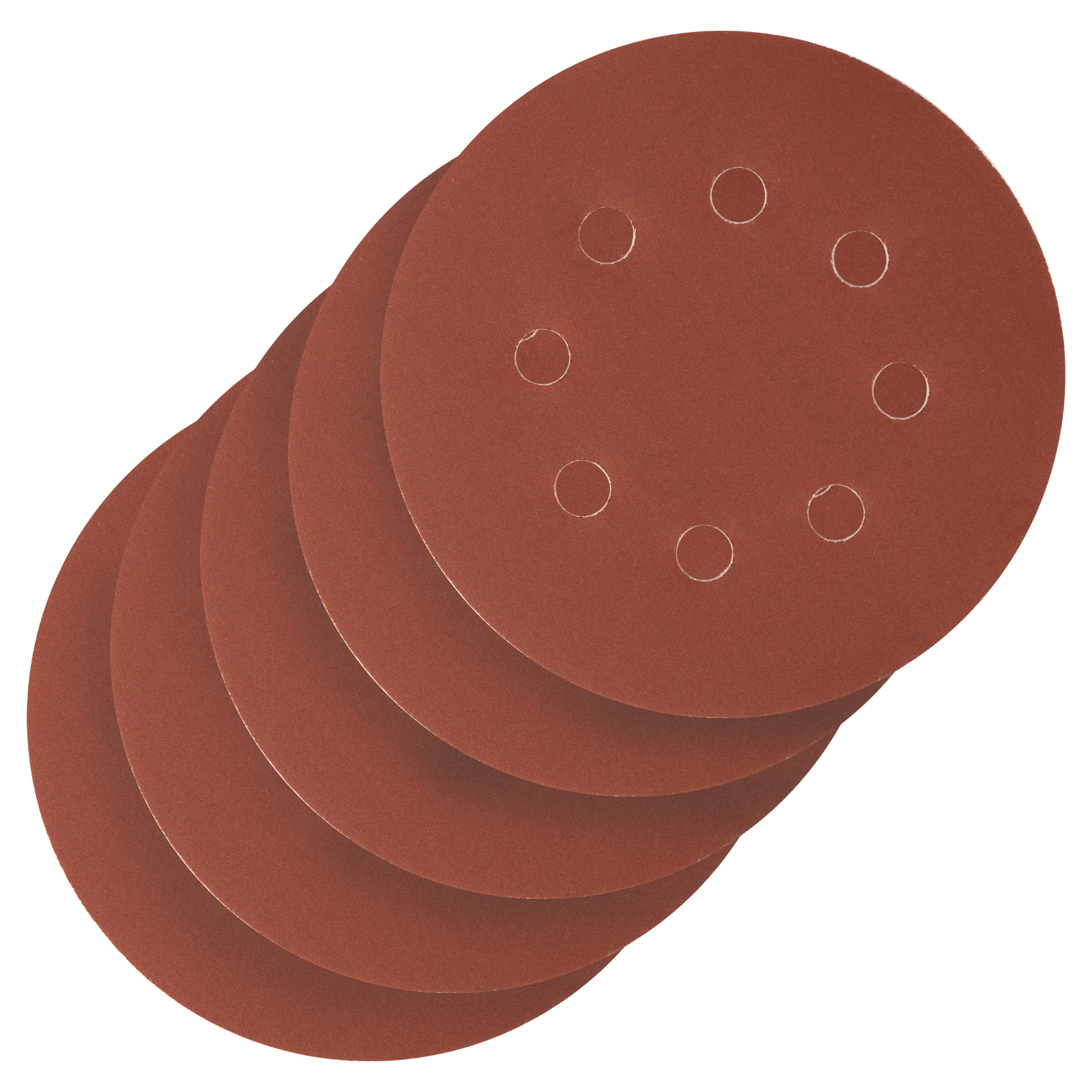 Круг абразивный на ворсовой подложке под "липучку", перфорированный, P 500, 125 мм, 5 шт Сибртех (738157)