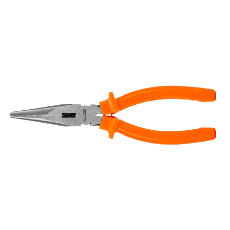 Длинногубцы прямые Classic, 180 мм, шлифованные, пластмассовые рукоятки Sparta (17159)