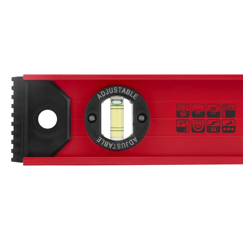 Уровень алюминиевый "Рельс", 600 мм, 3 глазка, усиленный Matrix (34006)