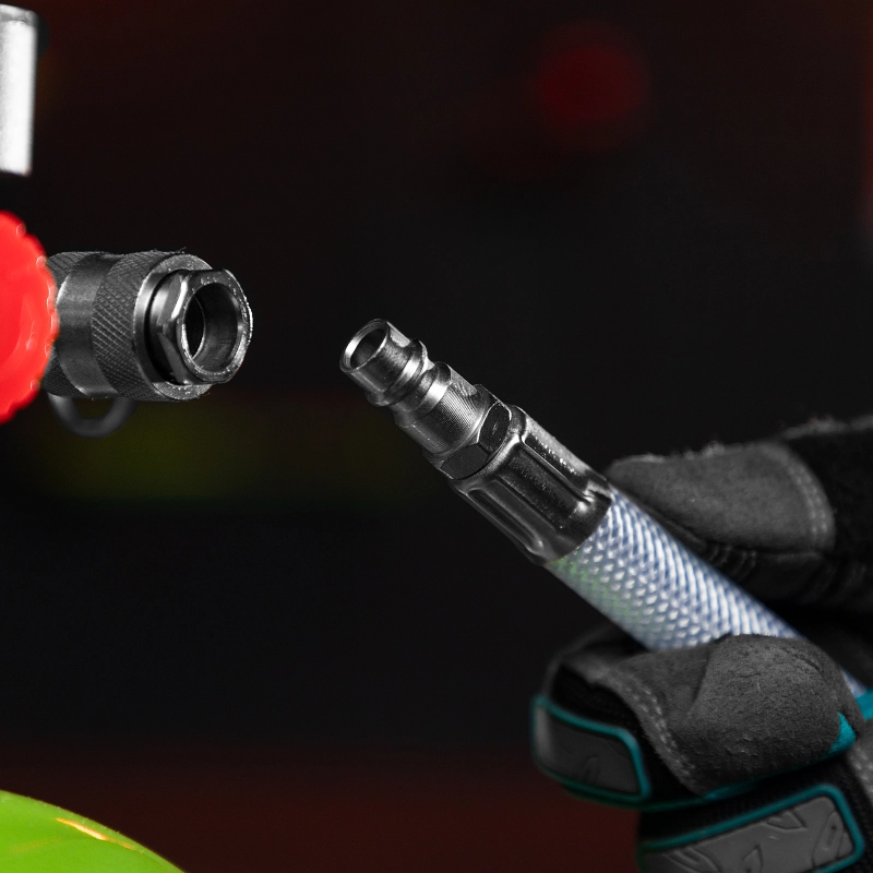 Шланг пневматический ПВХ, 10 x 16 мм, 18 бар, армированный, прозрачный, быстросъемное соединение, 30 м Stels (57027)