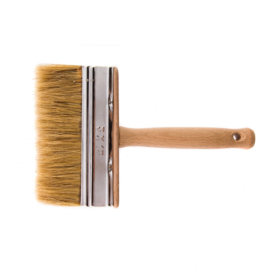 Кисть-ракля, 30 х 130 мм, натуральная щетина, деревянный корпус, деревянная ручка (84076)