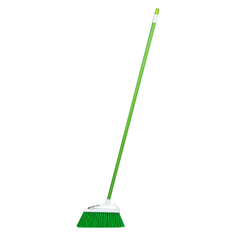 Щетка пластмасс. для подметания пола, премиум, 23 см, c черенком, 120 см, салатовая щетина, Home Palisad (935605)