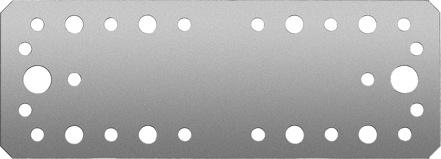 ЗУБР КП-2.5, 180 x 65 x 2.5 мм, цинк, крепежная пластина (31023-180)