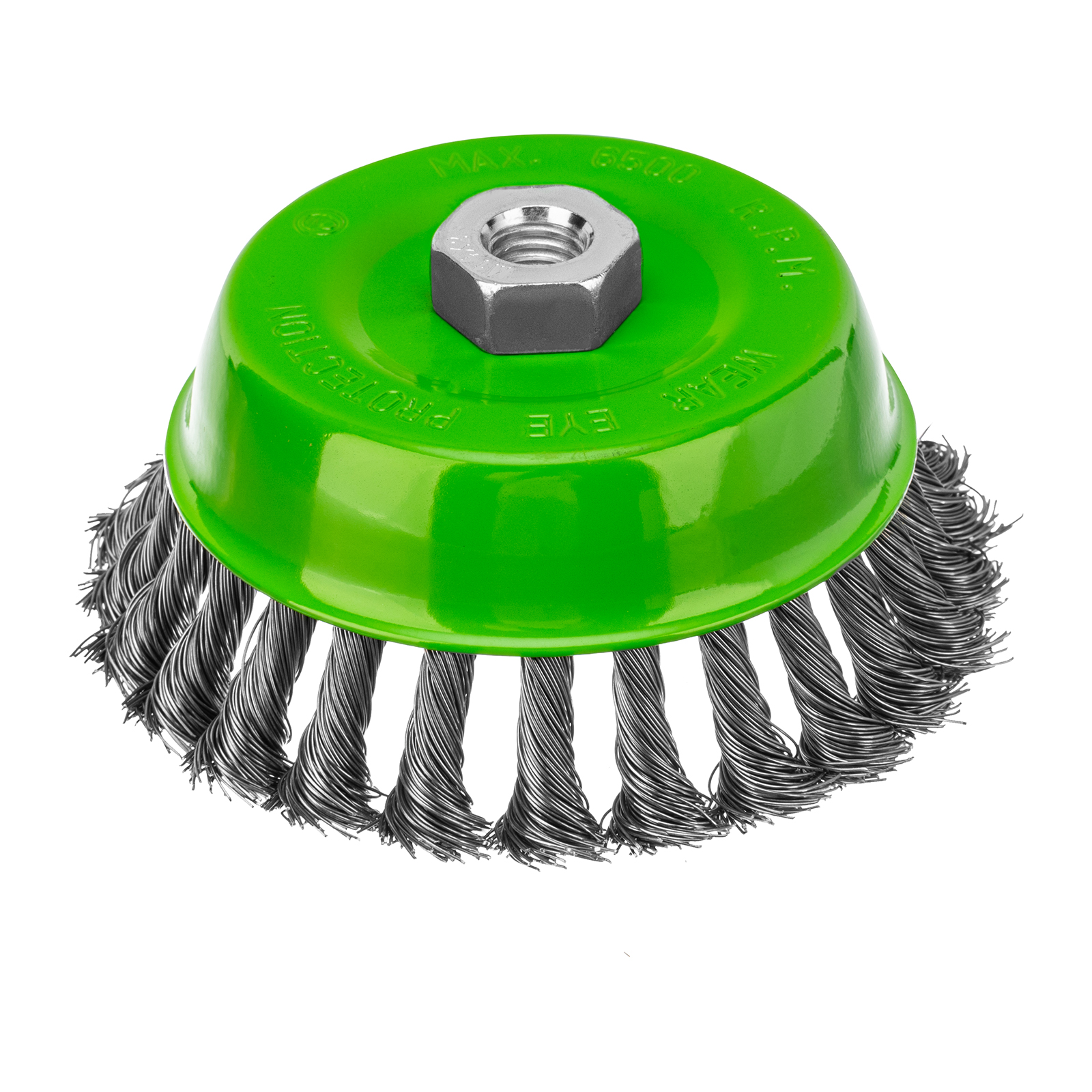 Щетка для УШМ, 125 мм, М14, "чашка", крученая металлическая проволока Сибртех (746277)