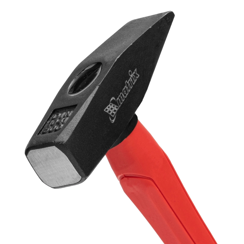 Молоток слесарный optimal, 500 г, фибергласовая обрезиненная рукоятка, квадратный боек Matrix (10369)