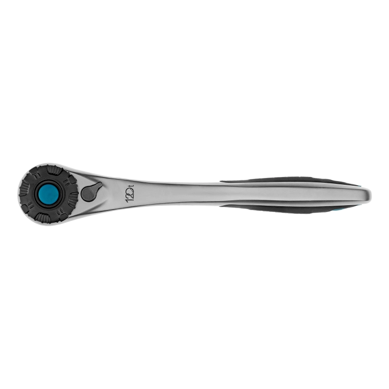 Набор торцевых головок, трещотка 120 зубьев, 1/4", CrV, 12 предметов Gross (14141)