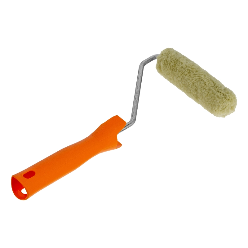 Мини-валик в сборе "Фасадные работы", 110 мм, ворс 12 мм, D 16 мм, D ручки 6 мм, полиакрил, полиэстер Сибртех (80588)