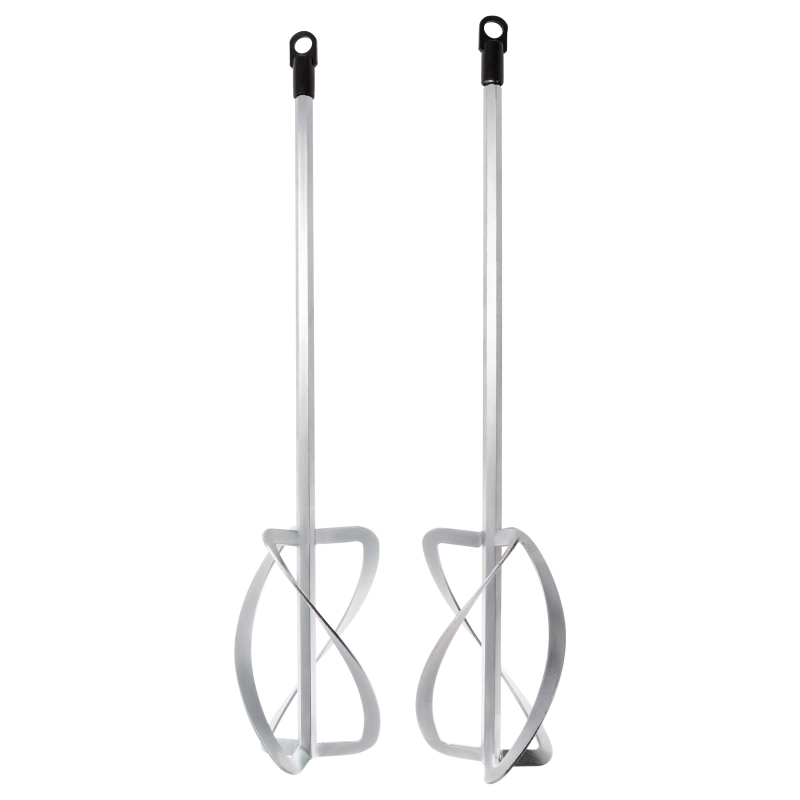 Комплект насадок для строительного миксера, 2шт., 220х560 мм, оцинкованные, хвостовик HEX13 Denzel (84839)