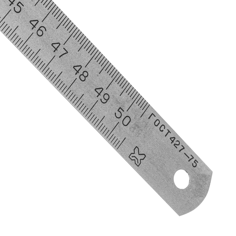 Линейка измерительная, 500 мм, металлическая (30562)