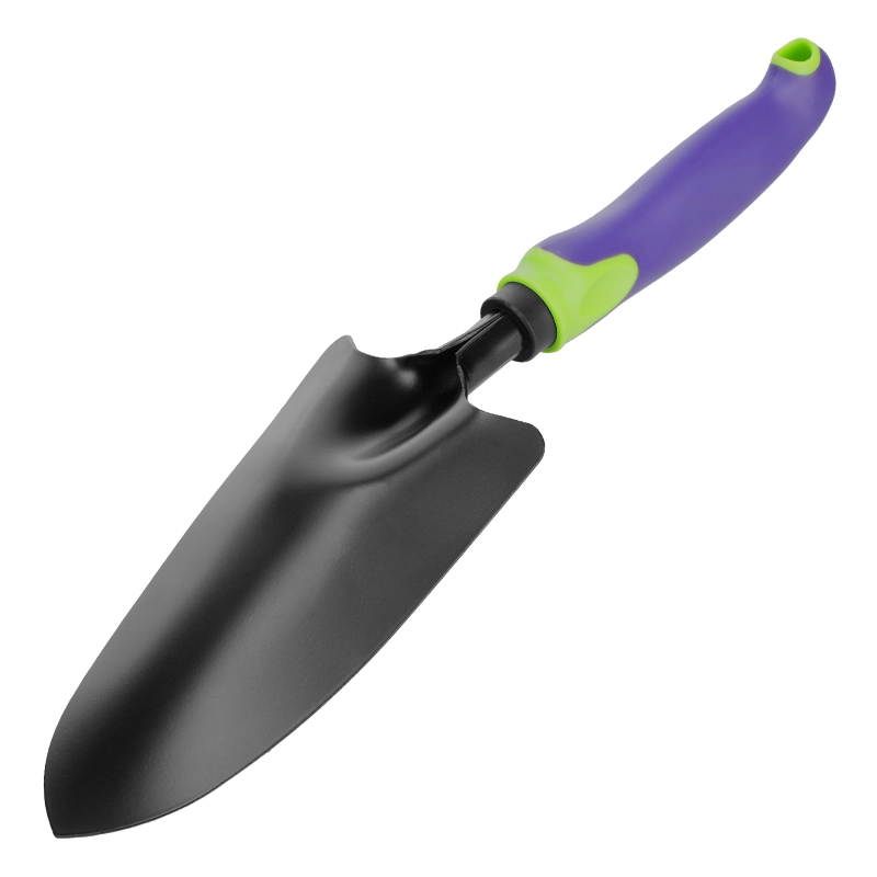 Совок посадочный широкий, 85х335 мм, стальной, обрезиненная эргономичная рукоятка, LSR1, Palisad (62060)