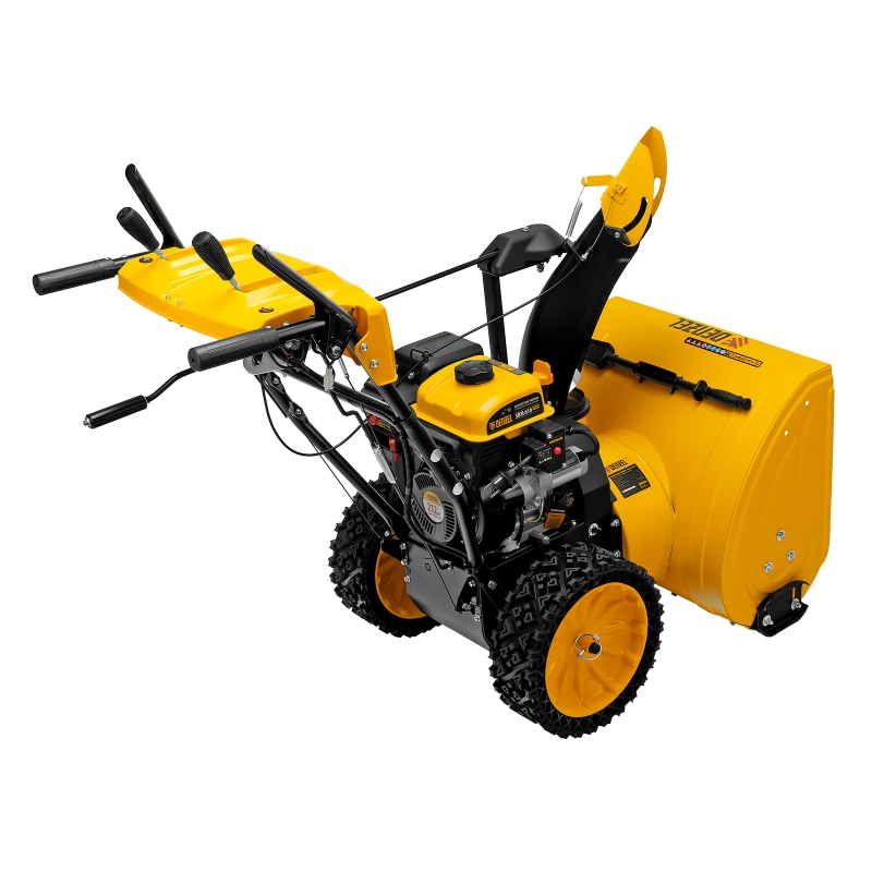 Бензиновая снегоуборочная машина SBM 610S PRO, 212 cc, электростартер, фара, обогрев Denzel (97654)