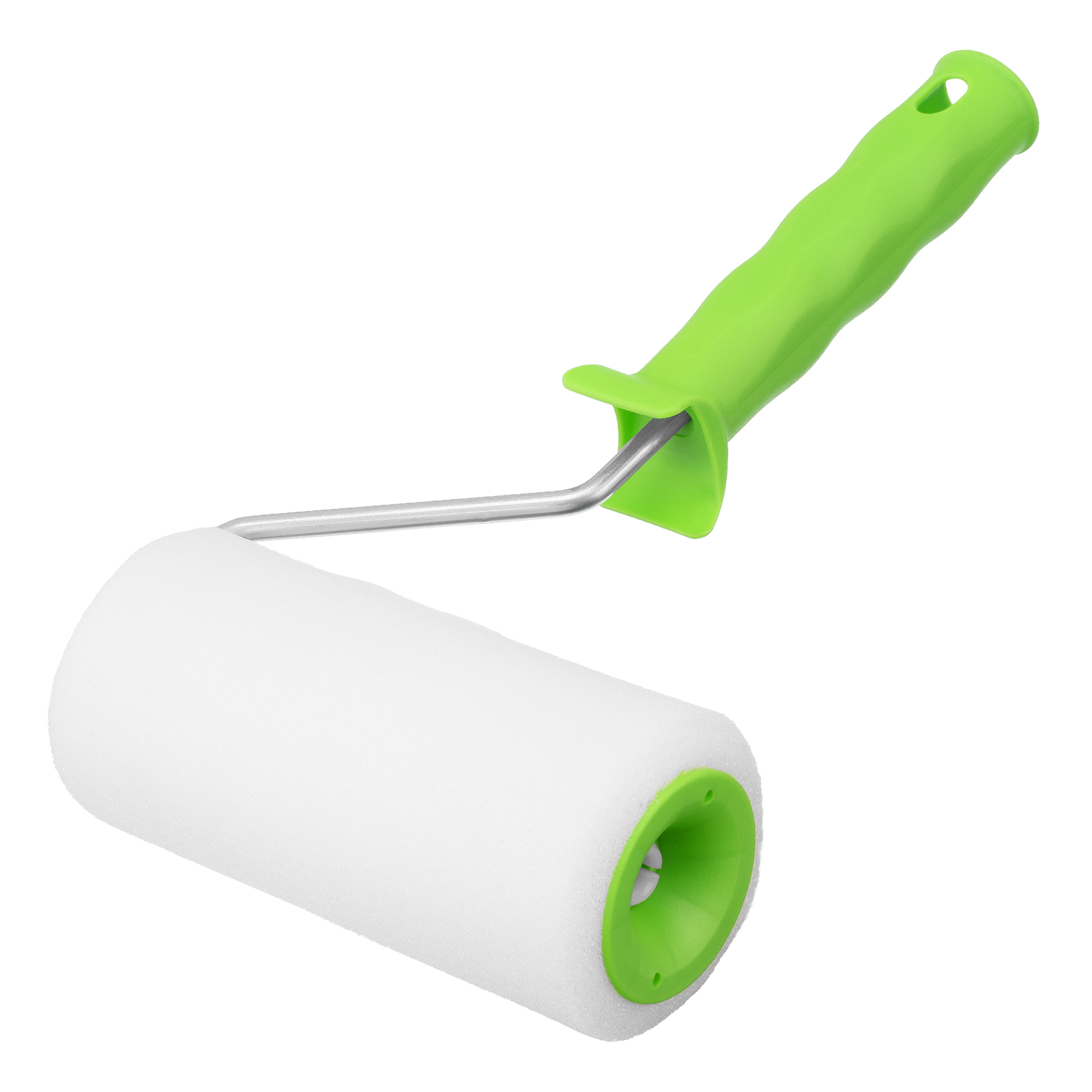 Валик "Поролон" с ручкой, 150 мм, D 48 мм, D ручки 6 мм Сибртех (80102)