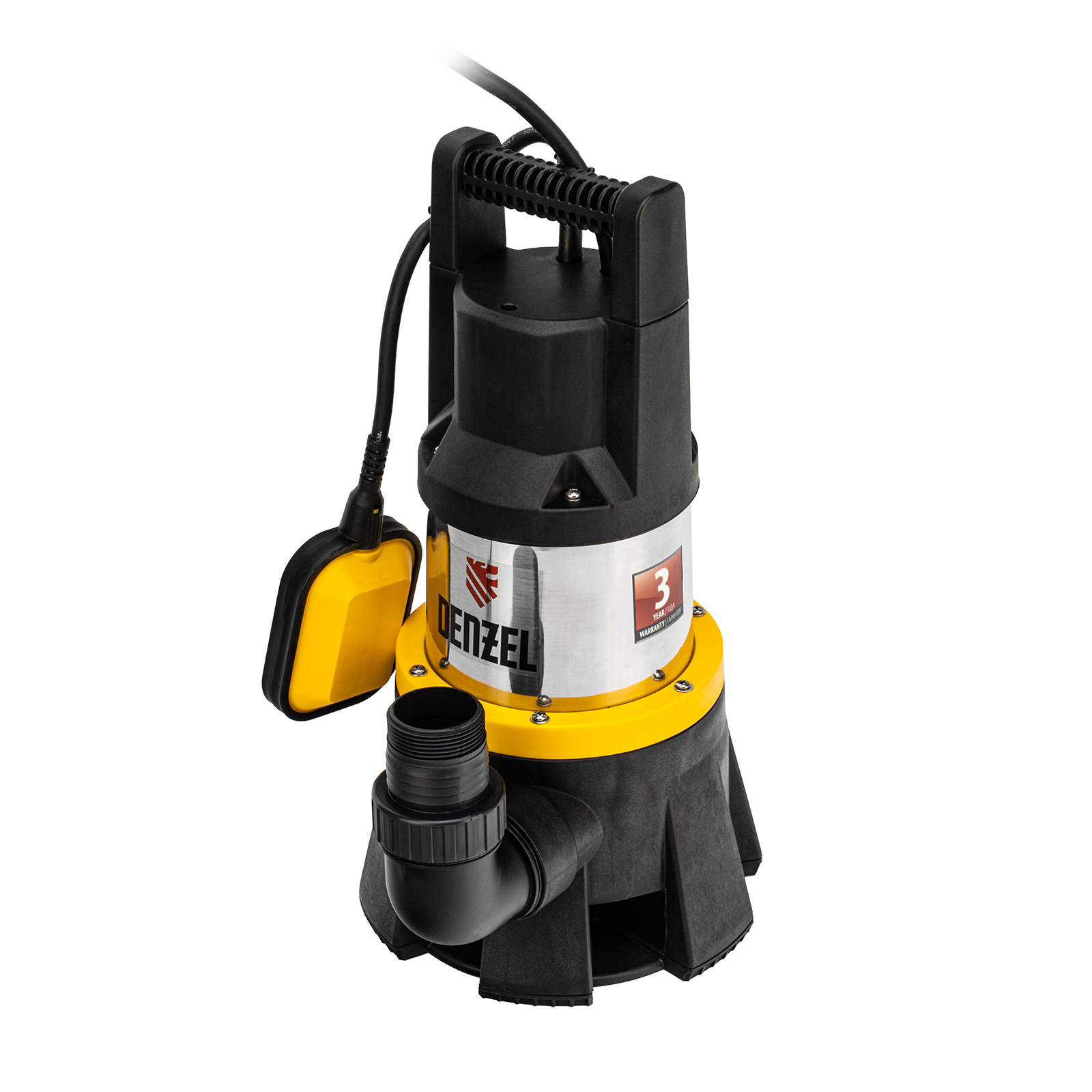 Дренажный насос DP1400X, 1400 Вт, подъем 11 м, 25000 л/ч Denzel (97228)