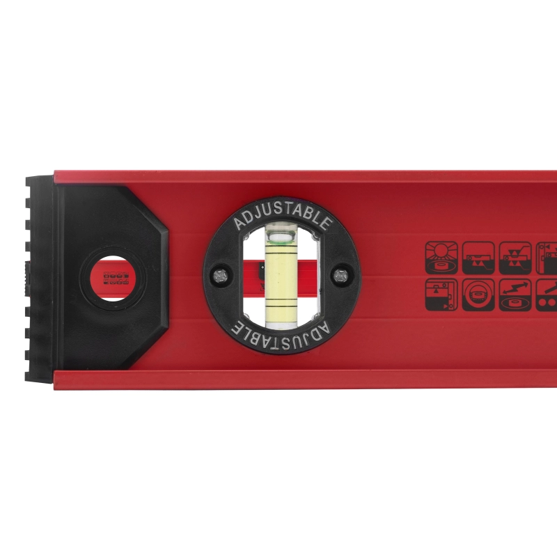 Уровень алюминиевый "Рельс", 800 мм, 3 глазка, усиленный Matrix (34008)