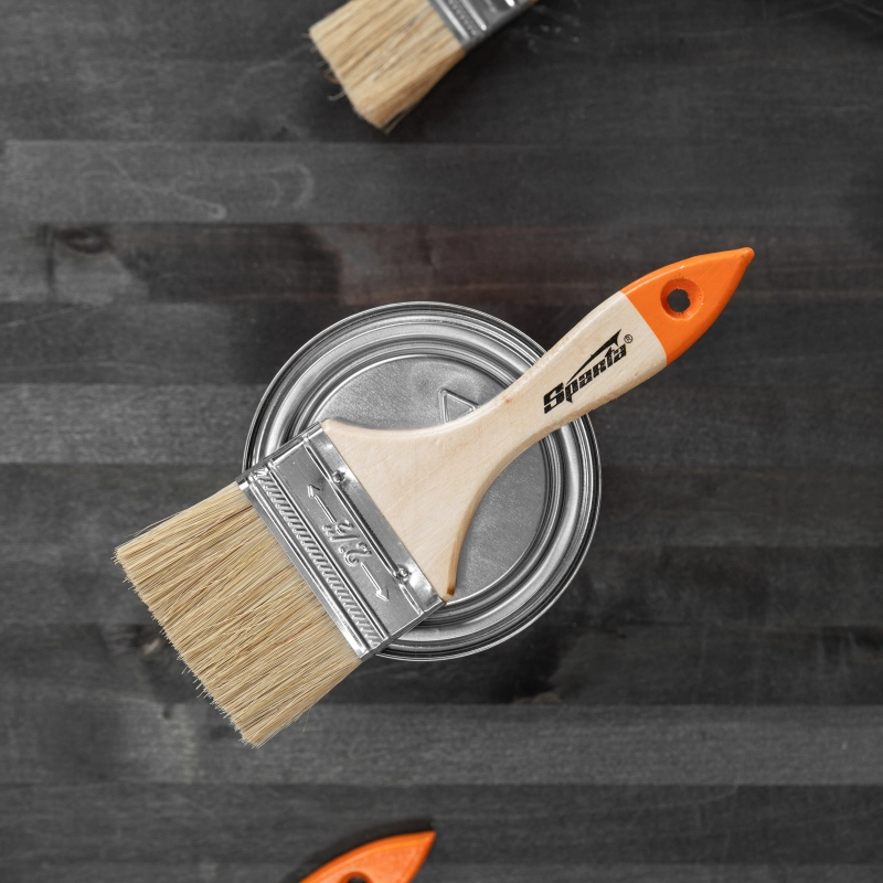 Кисть плоская Slimline 2.5" (63 мм) натуральная щетина, деревянная ручка Sparta (824355)