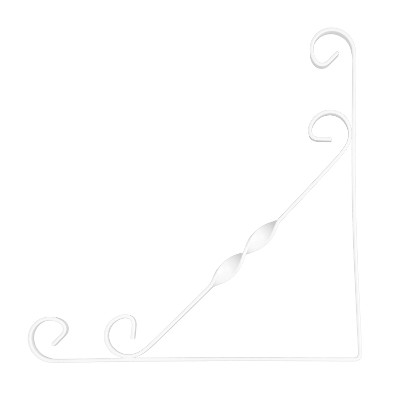 Кронштейн декоративный, 250 х 250 мм, белый Сибртех (94052)