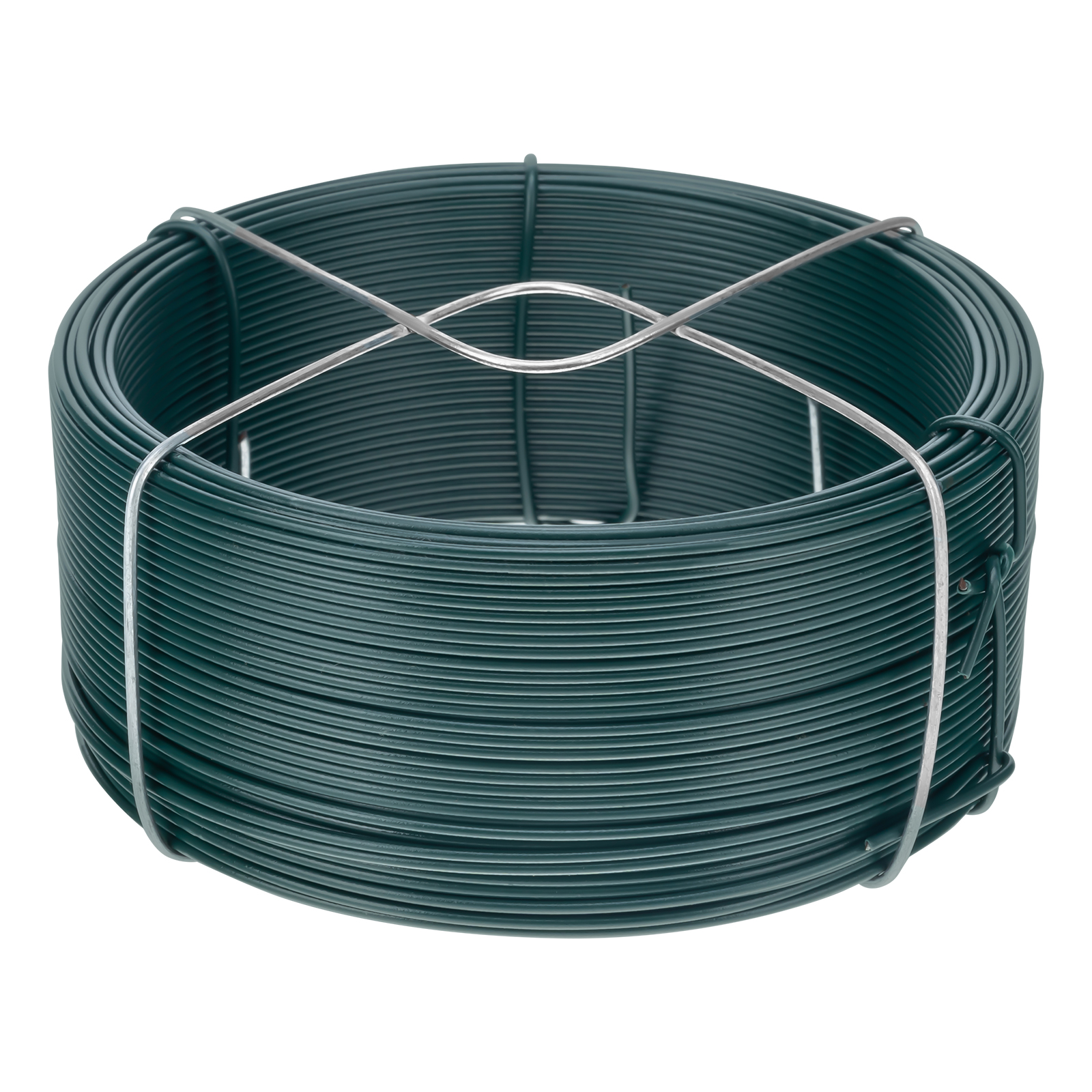 Проволока с ПВХ покрытием, зеленая 1.2 мм, длина 50 м Сибртех (47771)