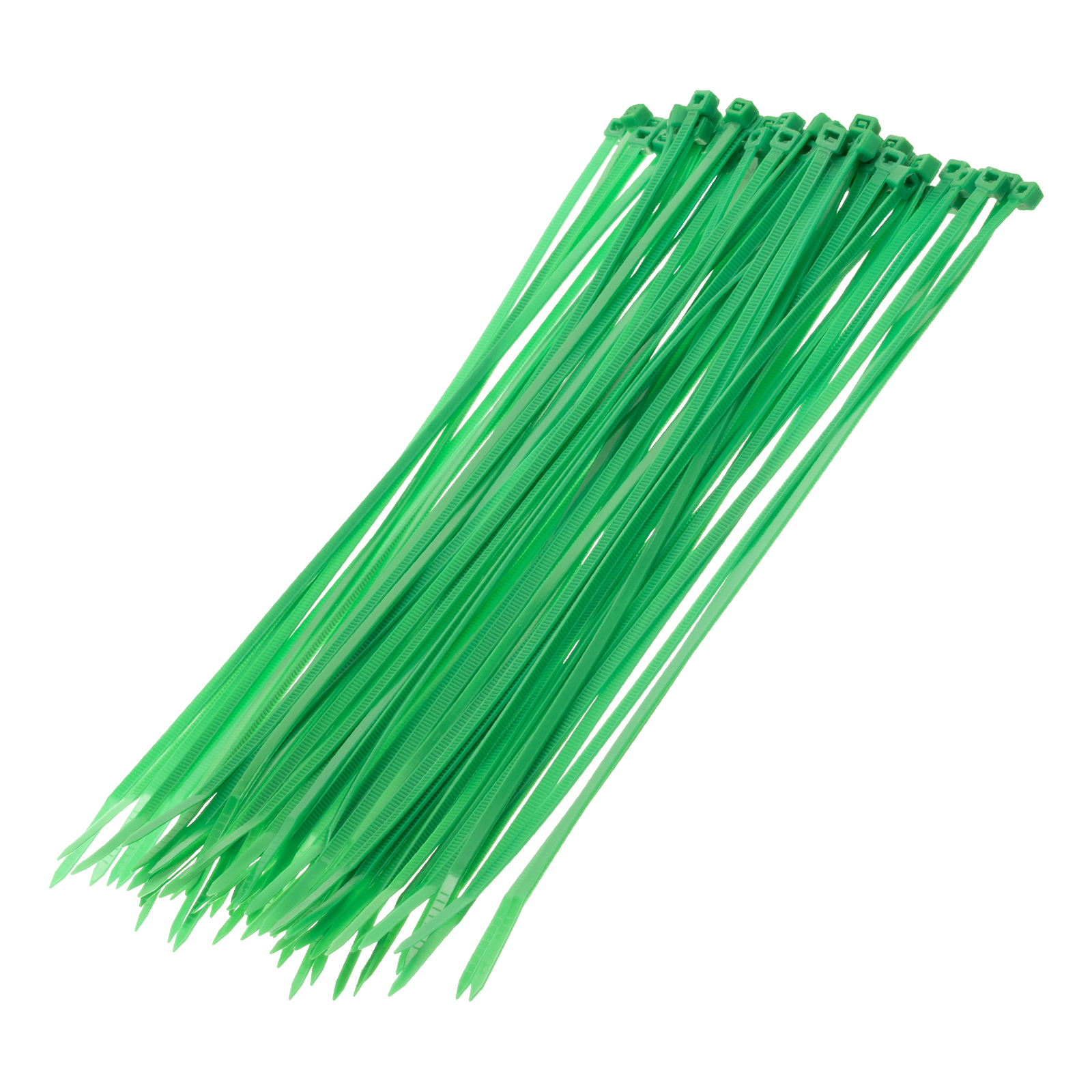 Хомуты, 250 x 3.6 мм, пластиковые, зеленые, 100 шт Сибртех (45513)