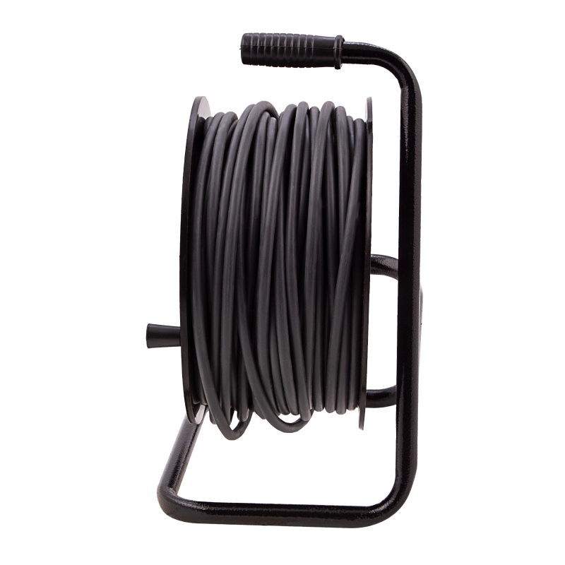 Удлинитель силовой 50 м, 16А, тип УХ10, ПВС, усиленный, на кабельной катушке, 4 розетки без заземления Сибртех (95870)