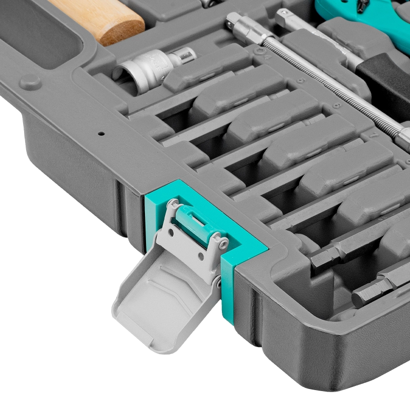 Набор инструментов, 1/4", 1/2", Cr-V, S2, усиленный кейс, 119 предметов Stels (14112)