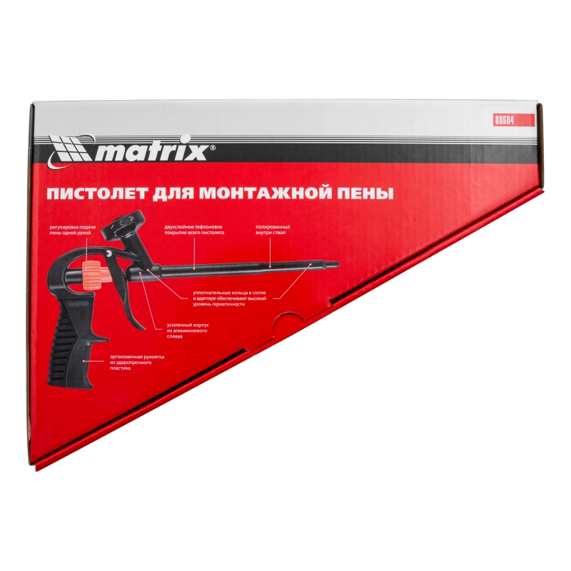 Пистолет для монтажной пены, тефлоновое покрытие Matrix (88684)