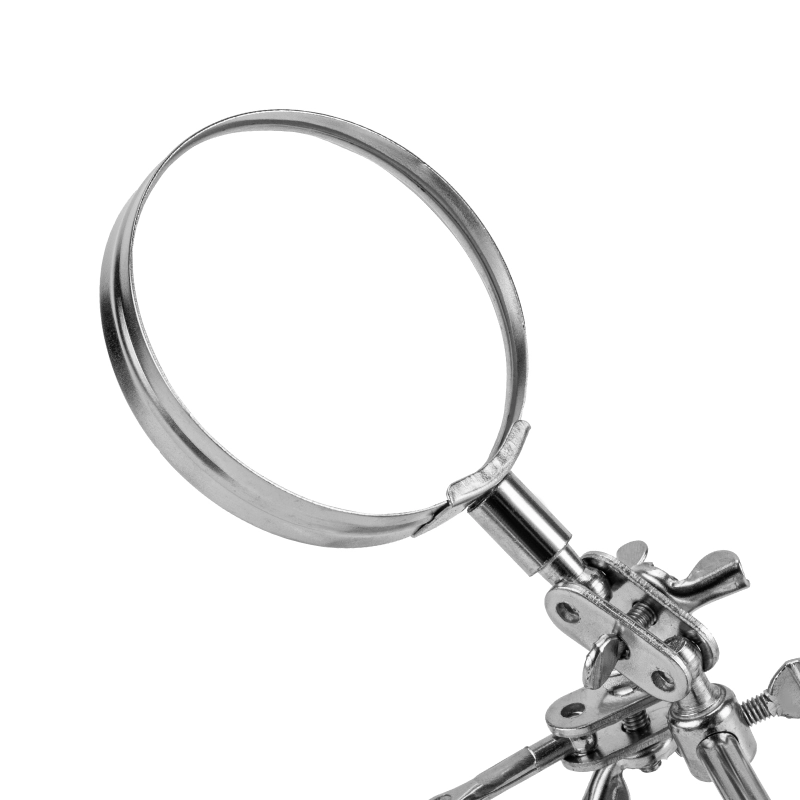 Зажим для пайки "Третья рука" с лупой Sparta (914605)