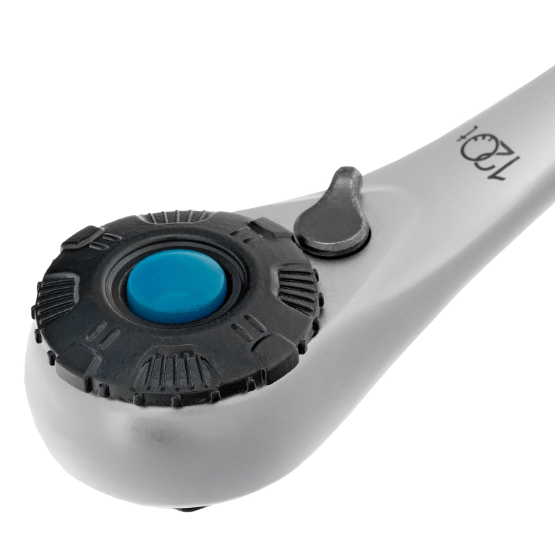 Набор торцевых головок, трещотка 120 зубьев, 1/2", CrV, 36 предметов Gross (14144)