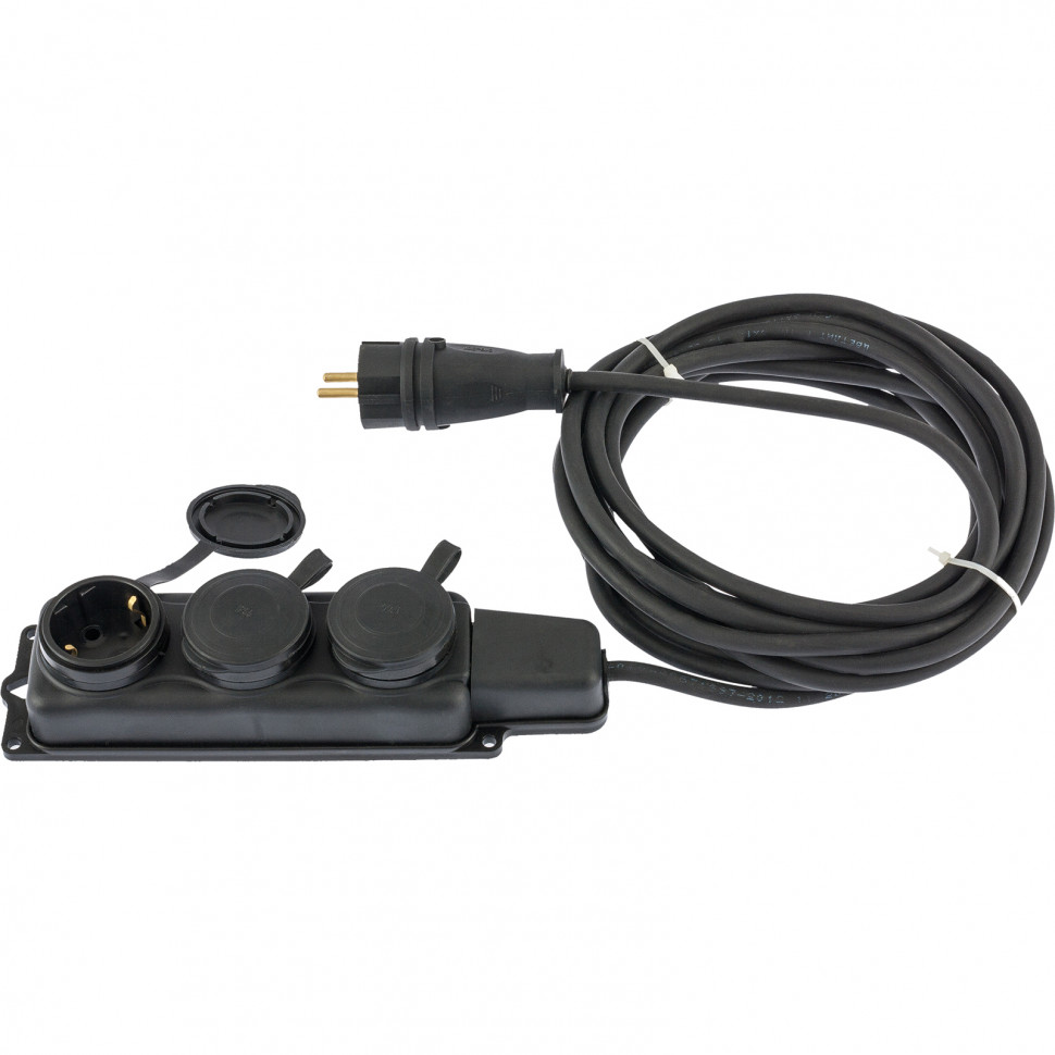 Удлинитель электрический силовой, 20 м, 3 х 1.5 мм, 16 А, тип УХЗ-16, Denzel (96026)