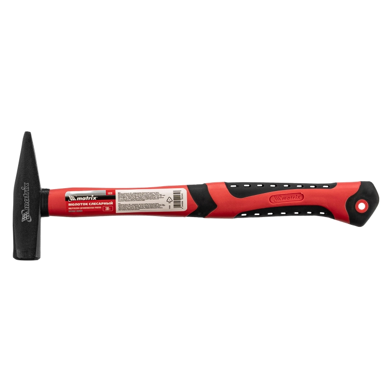 Молоток слесарный, 300 г, фибергласовая обрезиненная рукоятка Matrix (10320)