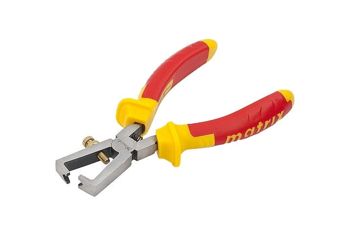 Клещи для снятия изоляции Insulated, 160 мм, двухкомпонентные рукоятки Matrix Professional (17717)