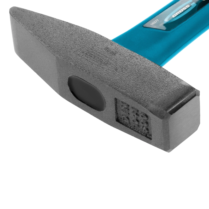 Молоток слесарный, 600 г, квадратный боек, фибергласовая обрезиненная рукоятка Gross (10277)