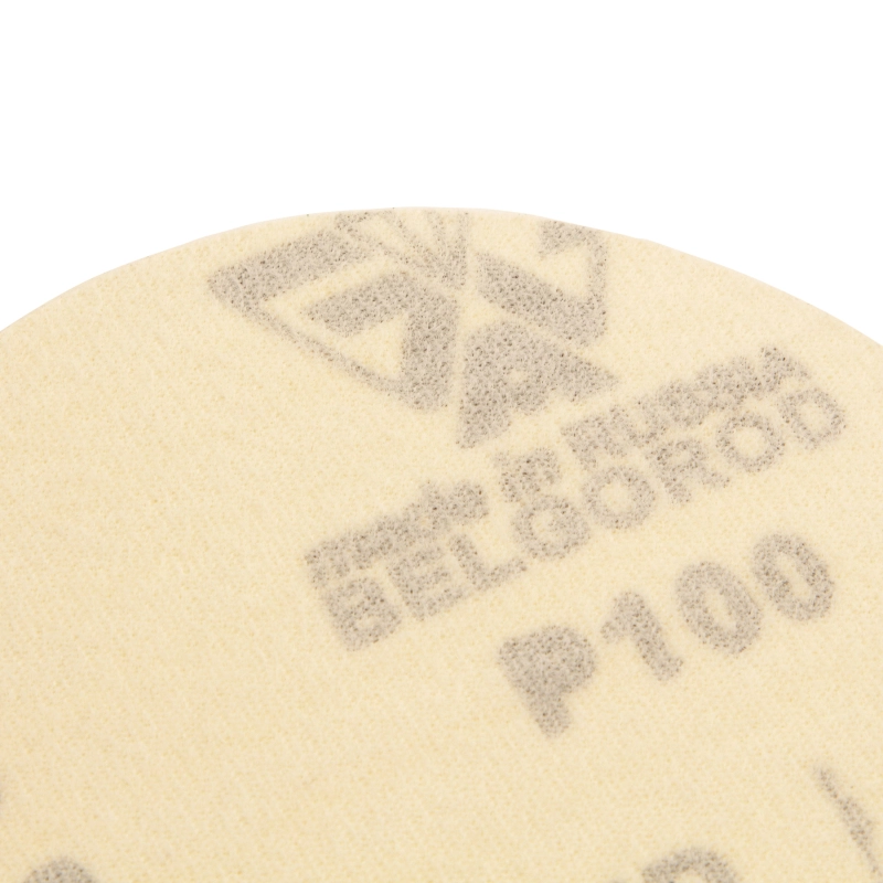 Диск шлифовальный под "липучку", KP14D, зернистость P 100, 12-Н, 125 мм, 5 шт, "БАЗ" (73721)