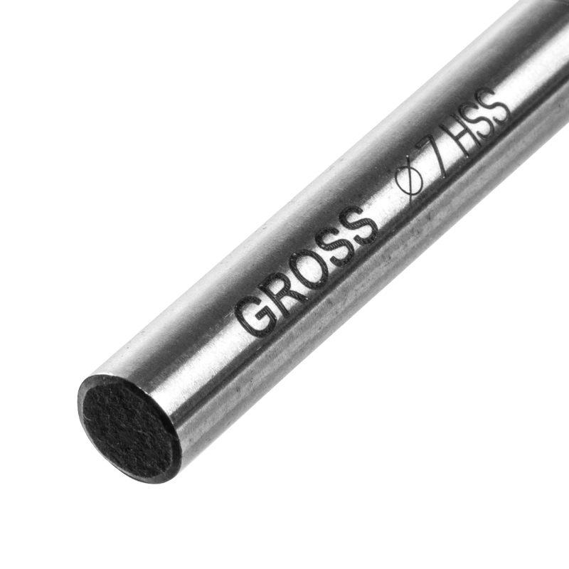Сверло спиральное по металлу, 7 мм, HSS, 338 W Gross (71616)