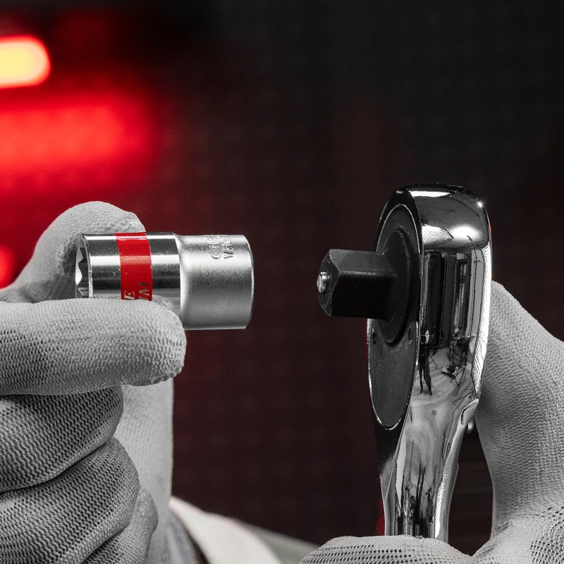 Набор торцевых головок, 1/2", 12 гранные, CrV, 10-24мм, 10 штук Matrix (13596)