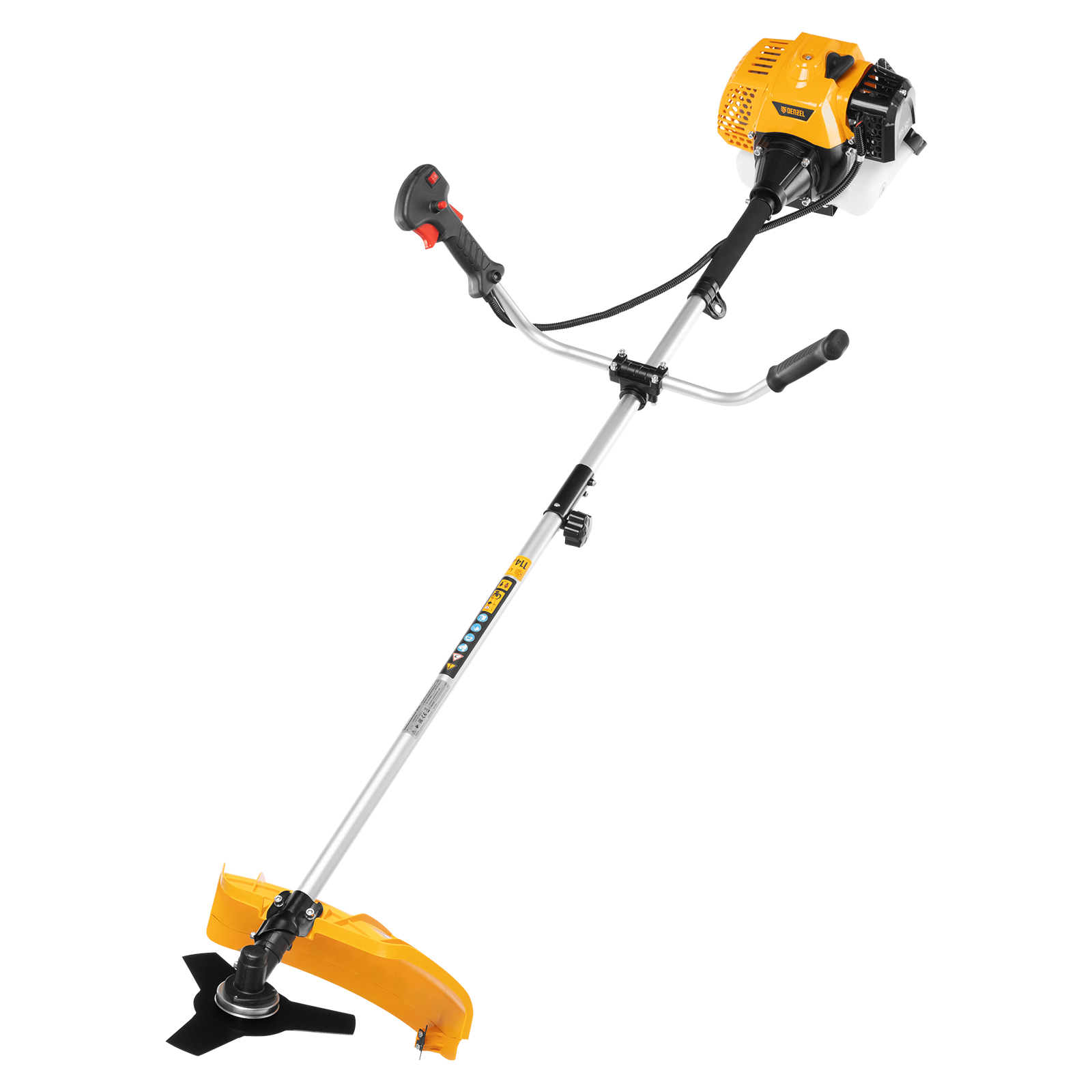 Триммер бензиновый DTS-52S, 52 см3, разъемная штанга, состоит из 2 частей Denzel (962165)