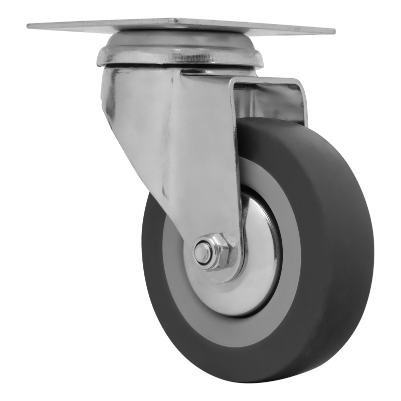 Колесо поворотное D 75 мм, крепление  платформенное Сибртех (68714)