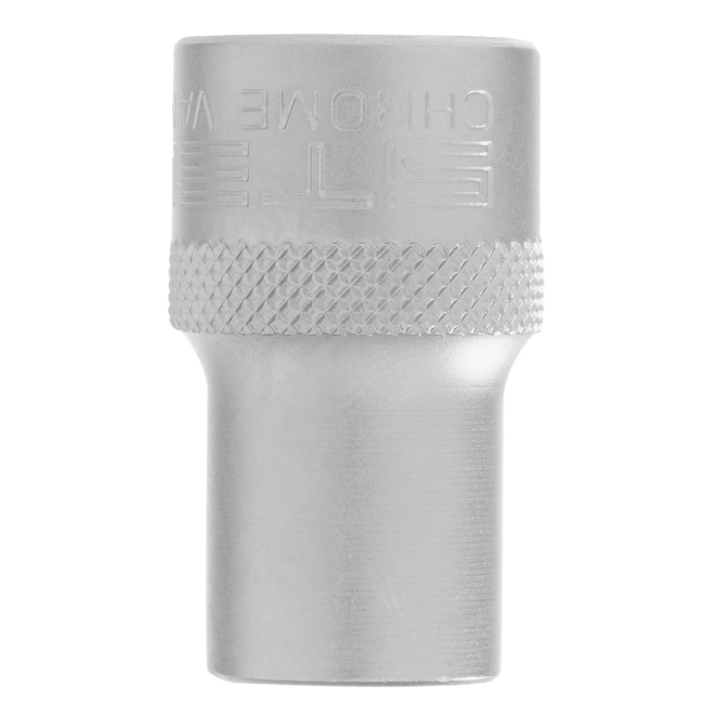 Головка торцевая, 12 мм, двенадцатигранная, CrV, под квадрат 1/2, хромированная Stels (13655)