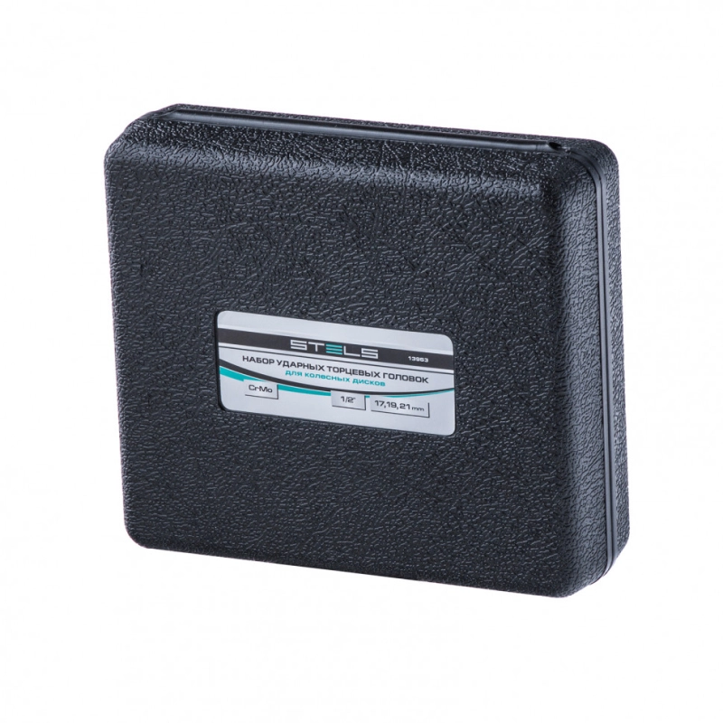 Набор головок ударных 6-гранных удлиненных для колесных дисков (17,19,21 мм) 1/2" 3 шт Stels (13953)