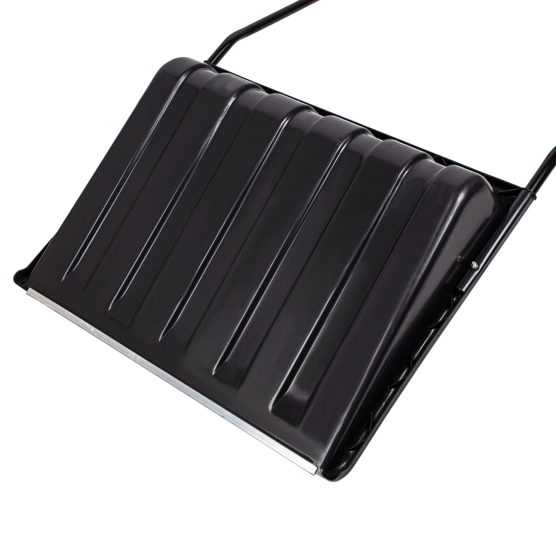 Движок для уборки снега пластиковый, 700х550х1470 мм, стальная рукоятка, Сибртех (61643)