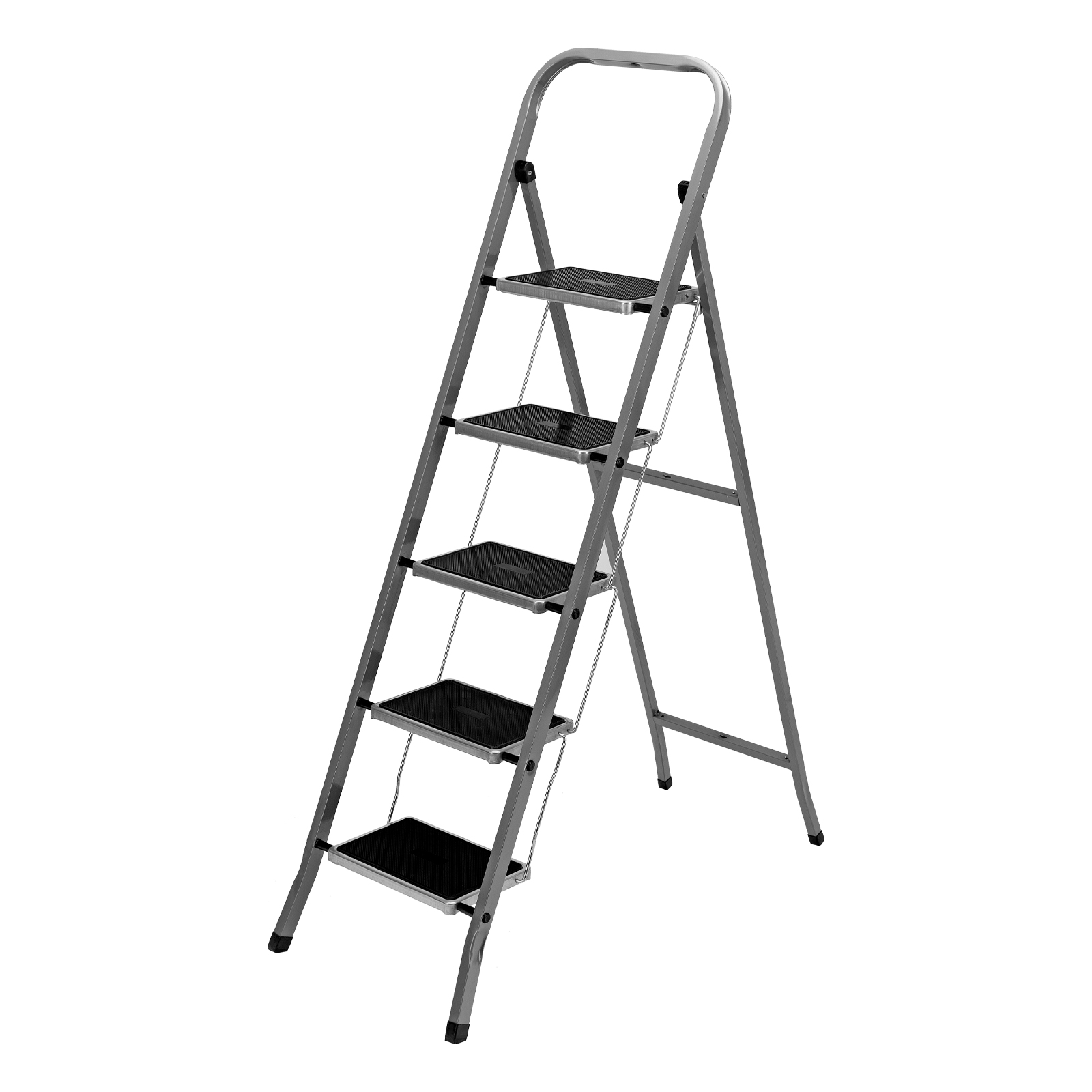 Стремянка 5 ступени, с полимерными ковриками, Сибртех (97870)