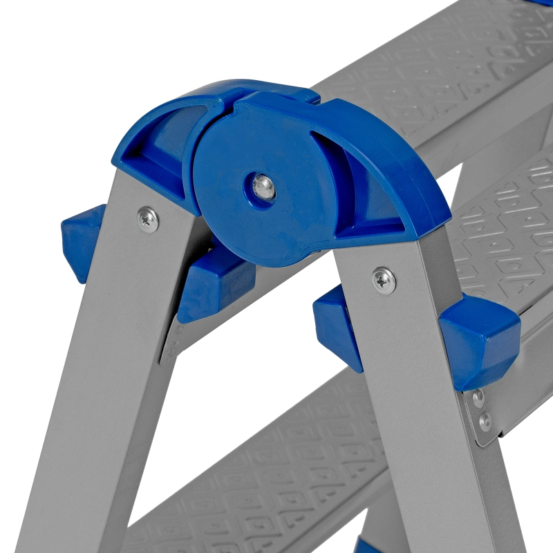 Стремянка двухсторонняя 2 ступени, сталь профиль, стальные ступени, Сибртех (97982)