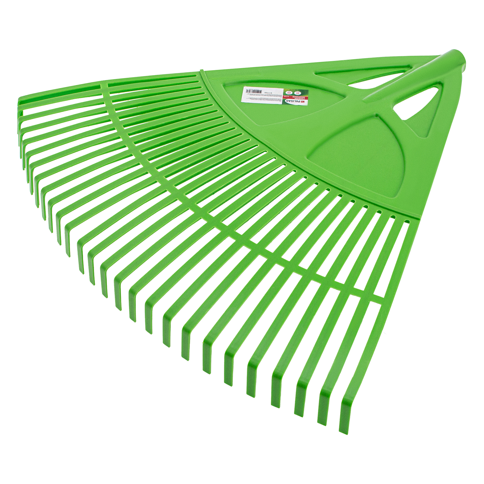 Грабли веерные пластиковые, 620 мм, 27 плоских зубьев, без черенка, Palisad (61709)